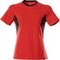 Mascot ACCELERATE Damen T-Shirt kurzarm Verkehrsrot/Schwarz