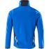 Softshell-Jacke Accelerate Herren azurblau Rückenansicht Reflektoren