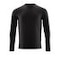 T-Shirt, Langarm CROSSOVER Vollschwarz XS