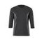 T-Shirt Damen, langarm CROSSOVER Schwarzblau XS