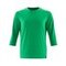 T-Shirt Damen, langarm CROSSOVER Grasgrün 3XL