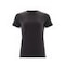 T-Shirt Damen CROSSOVER Vollschwarz XS