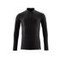 Polo-Shirt, Langarm CROSSOVER Vollschwarz XS