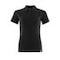 Polo-Shirt Damen CROSSOVER Vollschwarz XS