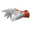 Assembly leather glove with velcro - 