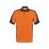 Polo-Shirt Mikralinar, orange/anthrazit, Gr. 4XL