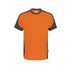 T-Shirt Mikralinar, orange/anthrazit, Gr. M