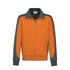 Sweat-Shirt-Jacke Mikralinar, orange/anthrazit, Gr. 4XL