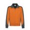 Sweat-Shirt-Jacke Mikralinar, orange/anthrazit, Gr. S