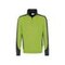 Zip-Sweat-Shirt Mikralinar, kiwi/anthrazit, Gr. 4XL