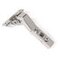 Emuca Scharnier X91 45º Soft-Close, zum Anschrauben, Titanium, Stahl