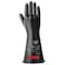 Short electric insulating gloves with mechanical resistance