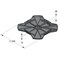Gefälleblock BigFoot® 2,5° EPDM