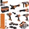 18-Volt-Maschinen-Komplett-Set 5,0 Ah + Sauger