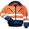 Warnschutz-Pilotenjacke 4-in-1 warnorange/marine 