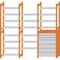 BTI OBTI-Base OBTI-SYS 3-Fach Regalkombination mit Schubkastenregal