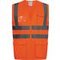 Warnschutz-Weste mit Taschen, orange