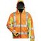 Warnschutz-Softshelljacke, orange, Vorderansicht