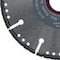 Diamanttrennscheibe DTS Standard Universal, Edelstahl, Guss, Kunststoff, Gummi, Holz, Gestein, armierter Beton, Detail
