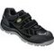 Sandale Maletto S1P, schwarz, Klettverschluss
