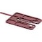 Montagefix 60 x 45 x 3 mm rot Unterseite