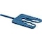 Montagefix 40 x 30 x 2 mm blau Oberseite