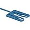 Montagefix 40 x 30 x 2 mm blau Unterseite