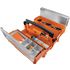 Werkzeugkasten aufklappbar, Werkzeugkiste klappbar, kompatibel mit BTI Box, geöffnet, bestückt
