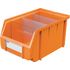 Lagerbox Gr. 3 orange mit Inneneinteilung quer, Längsteiler, Querteiler