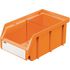 Lagerbox Gr. 4 orange mit Inneneinteilung quer, Längsteiler, Querteiler