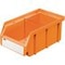 Lagerbox Gr. 4 orange mit Inneneinteilung quer, Längsteiler, Querteiler