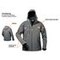 Winter-Softshelljacke Apollo, Druckpositionen
