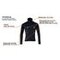 Fleecejacke ACCELERATE Herren schwarz, Druckposition