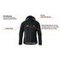 Funktionswinterjacke ACCELERATE Schwarz Herren, Druckposition