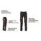 Hose Knietasche ACCELERATE Stretch Schwarz Herren, Druckposition
