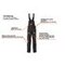 Latzhose Knietasche ACCELERATE Schwarz herren, Druckposition