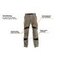 Bundhose Activiq, schwarz, anthrazit, Herren Druckposition