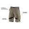 Bermuda Activiq, schwarz, anthrazit, Herren, Druckposition