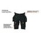 Shorts Hängetaschen ADVANCED Schwarz, Herren, Druckposition