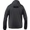 Herren-Hybridjacke BTI by BERNER, schwarz, Kapuze, Rückenansicht