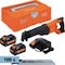 Recipro-Set 1 komplett, Akku-Reciprosäge BACRS-1 18 V, 2 Akkus, Ladegerät, 100 Stück Reciprosägeblatt Metall Expert 1,8 - 2,4/150