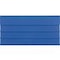 Rohrkennzeichnungssystem Kennzeichnungsschild Leerschild genutet blau unbedruckt