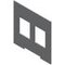 Einbauplatine Datentechnik, Einbauplatinen, Einbauplatine DT 2 x RJ45 / 19,4 x 14,8 mm