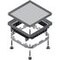 Blinddeckel Edelstahl quadratisch
