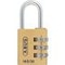Zahlenschloss ABUS Messing 165/30