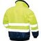 Warnschutz-Pilotenjacke 3-in-1, warngelb/marine, Detail Rücken, Rückenansicht, Kragen oben