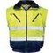 Warnschutz-Pilotenjacke 3-in-1, warngelb/marine, Detail Weste, ohne Arm, ohne Ärmel, abnehmbare Ärmel