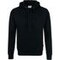 Kapuzen-Sweaty Premium Hakro Damen Herren Vorderansicht schwarz Hoodie, Sweat-Shirt, Sweatshirt, Kapuzen-Sweatshirt