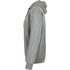 Kapuzen-Sweaty Premium Hakro Damen Herren Seitenansicht grau, graumeliert, Hoodie, Sweat-Shirt, Sweatshirt, Kapuzen-Sweatshirt