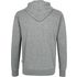 Kapuzen-Sweaty Premium Hakro Damen Herren Rückenansicht grau, graumeliert, Hoodie, Sweat-Shirt, Sweatshirt, Kapuzen-Sweatshirt